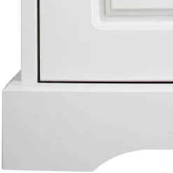 81x93x37 Landhaus Schuhschrank in Weiß gewachst - Vesrav^Wohnen Discount