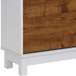 Wohnen 92x100x25 Landhaus Schuhschrank mit 4 Klappen - Volbra