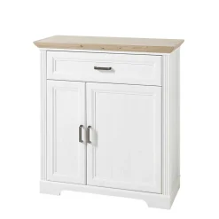 Wohnen 93x102x41 Landhaus Schuhschrank mit Schublade - Nurelcas