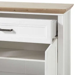 Wohnen 93x102x41 Landhaus Schuhschrank mit Schublade - Nurelcas