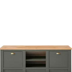 Wohnen 152x51x45 Landhaus TV Board in Graugrün - Eylan
