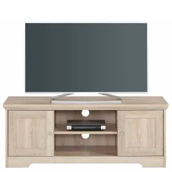 Wohnen 120x45x40 Landhaus TV Element in Eiche Holzdekor - Rienva