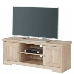 Wohnen 120x45x40 Landhaus TV Element in Eiche Holzdekor - Rienva