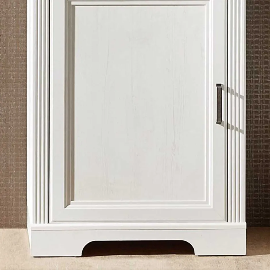 Wohnen 66x204x42 Landhaus Vitrine mit Licht - Sinolita