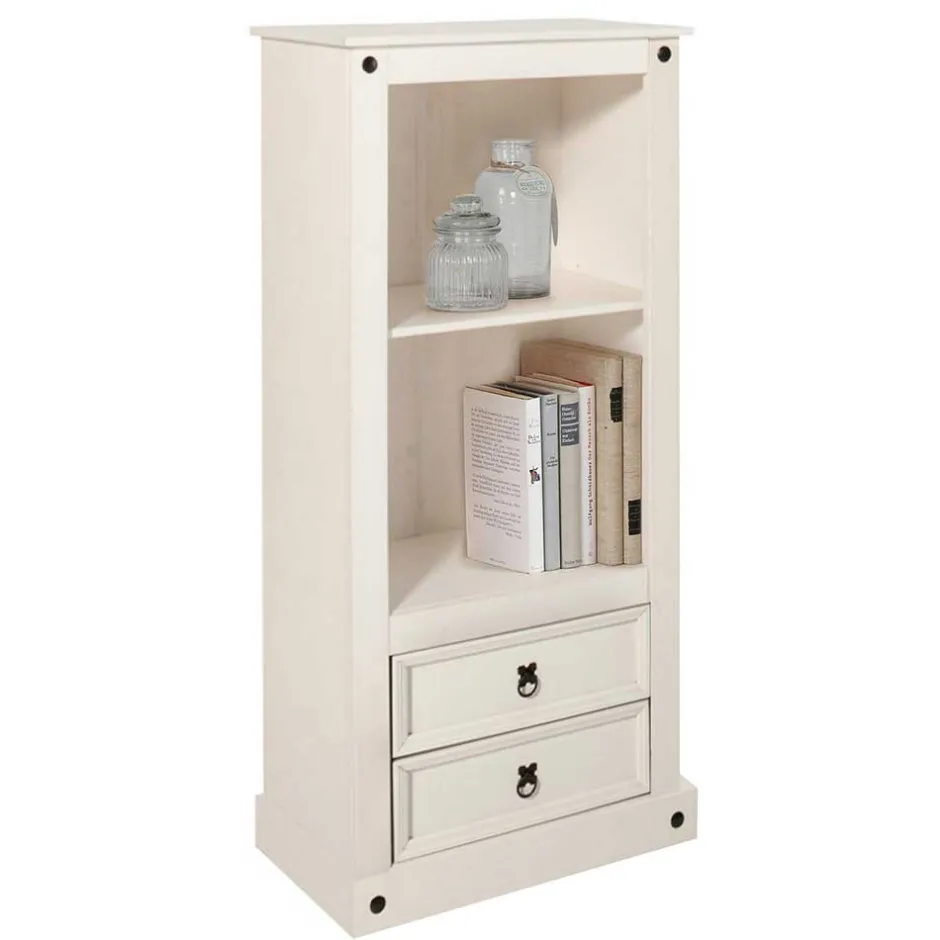 65x140x38 Landhausregal in Weiß - Henvic^Wohnen Clearance