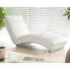 60x82x170 Loungeliege in Weiß & Chrom - Onjamy^Wohnen New