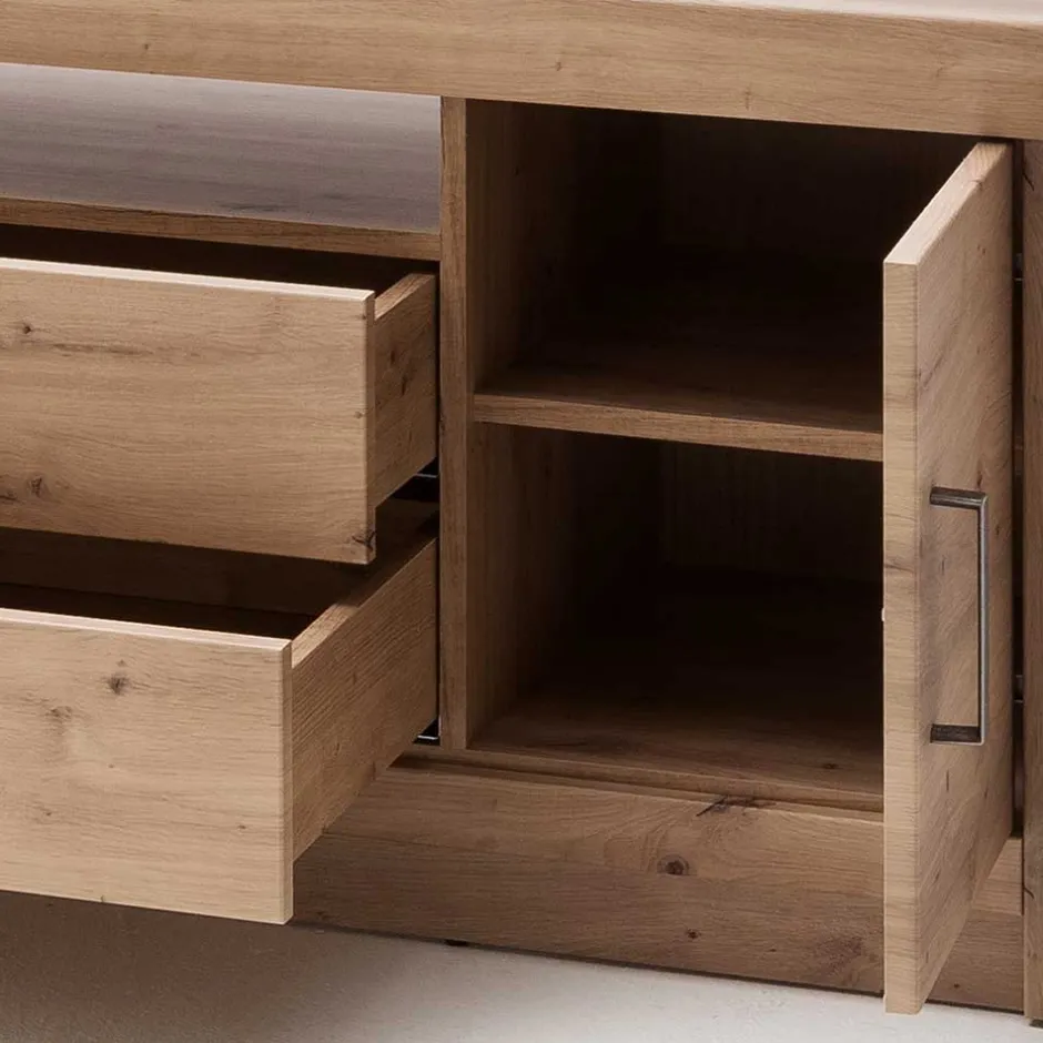 Wohnen 180x60x55 Lowboard für Fernseher aus MDF - Wykina