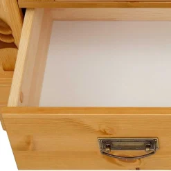 Wohnen 100x147x45 Massivholz Highboard im Landhaus Stil - Fausanda