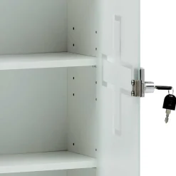 34x72x20 Medizinschrank mit Glastür abschließbar - Spanola^Wohnen Outlet