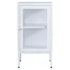 38x70x35 Metall Schrank mit Glas Tür - Keyva^Wohnen Discount