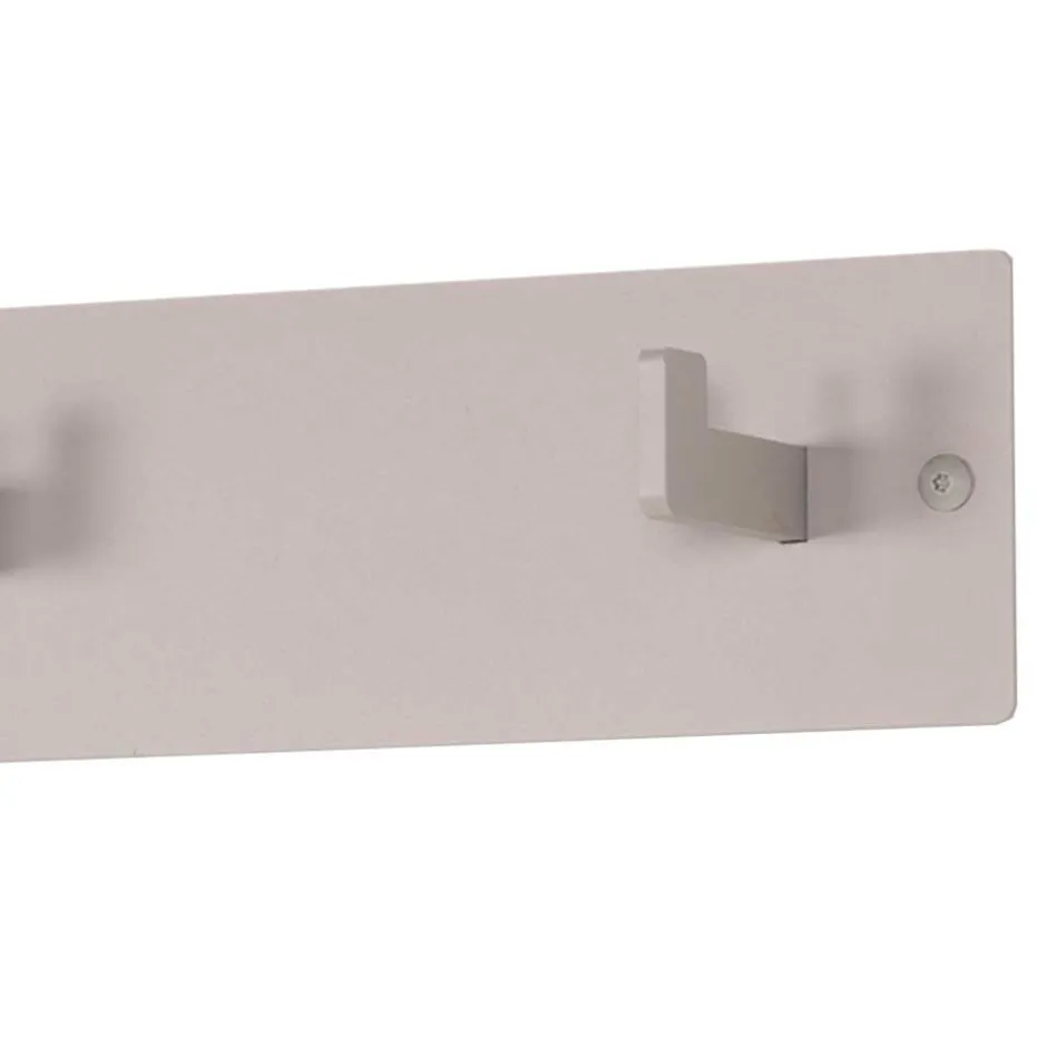 70x10x7 Metallgarderobe pulverbeschichtet in Taupe - Borad^Wohnen Hot