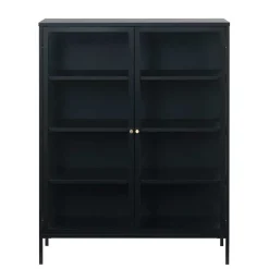 Wohnen 110x140x40 Metallschrank mit Glastüren - Butoaie