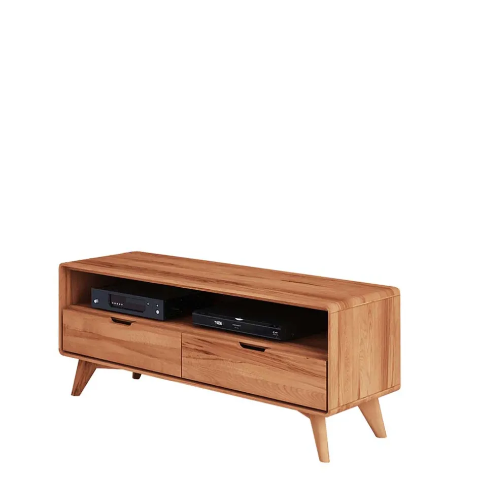 120x48x40 Midcentury TV Board aus Kernbuche - Junola^Wohnen Online
