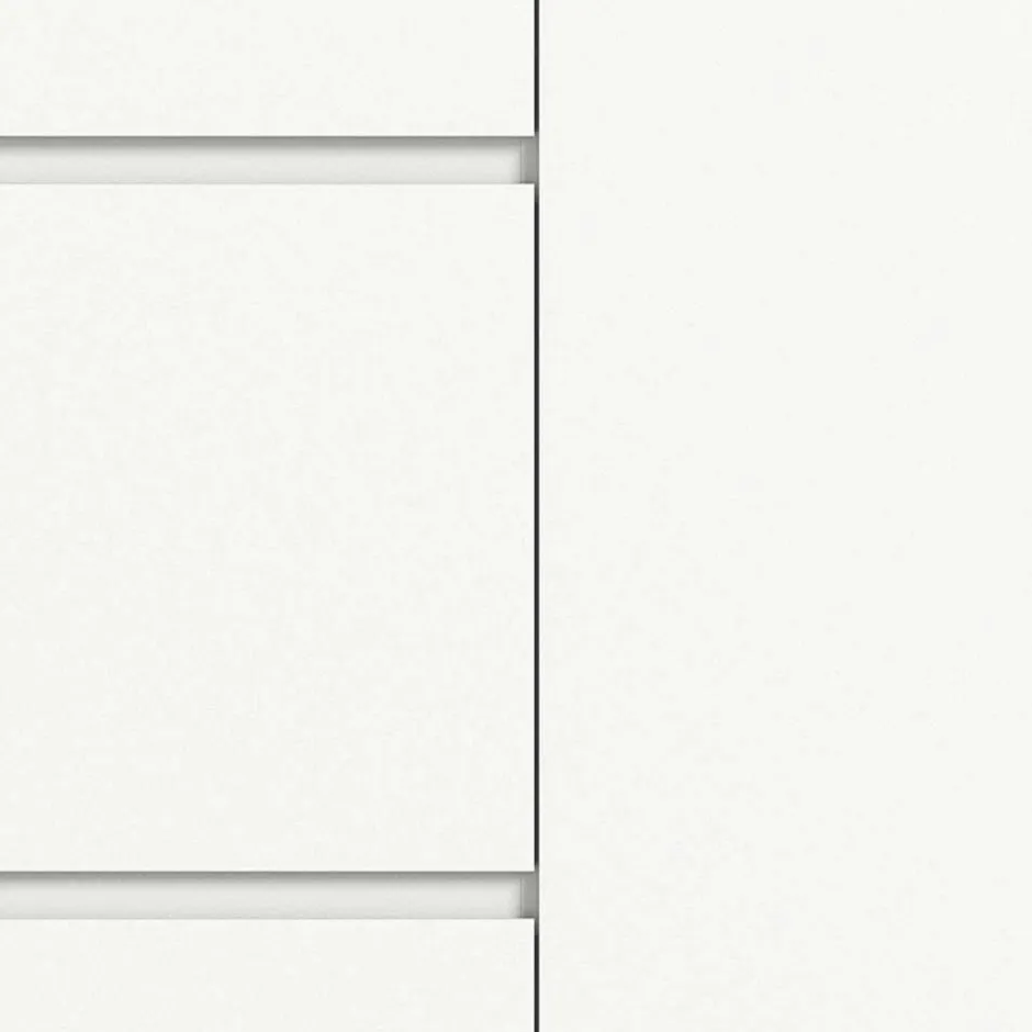 Wohnen 95x127x18 Midi Schuhschrank mit drei Klappen & Tür - Suad