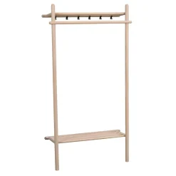 91x181x39 Minimalistische Garderobe in White Wash - Ulvinzo^Wohnen New