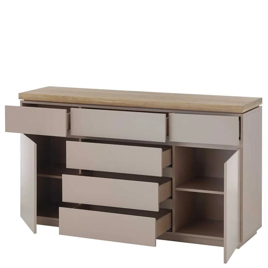 150x86x40 Moderne Kombi-Kommode in Taupe - Anja^Wohnen Hot