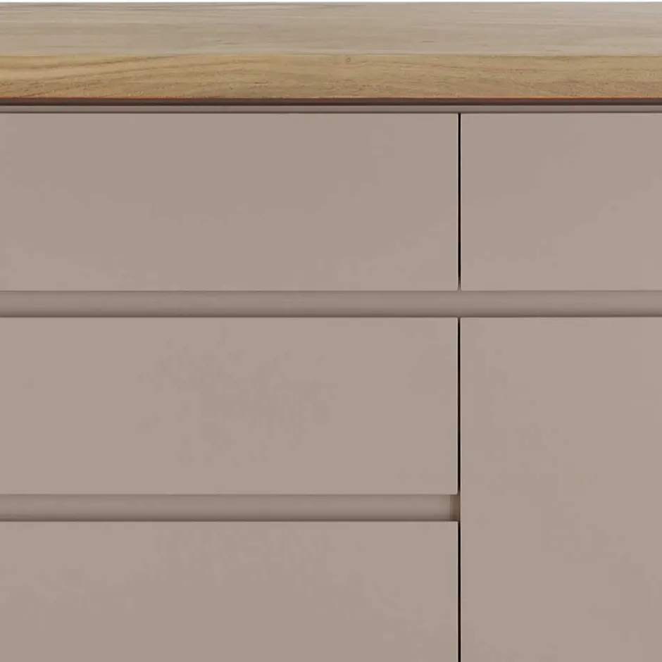 150x86x40 Moderne Kombi-Kommode in Taupe - Anja^Wohnen Hot
