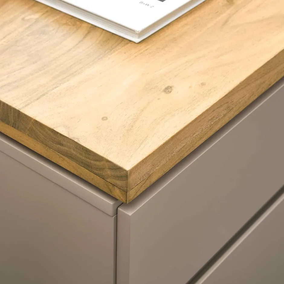 150x86x40 Moderne Kombi-Kommode in Taupe - Anja^Wohnen Hot