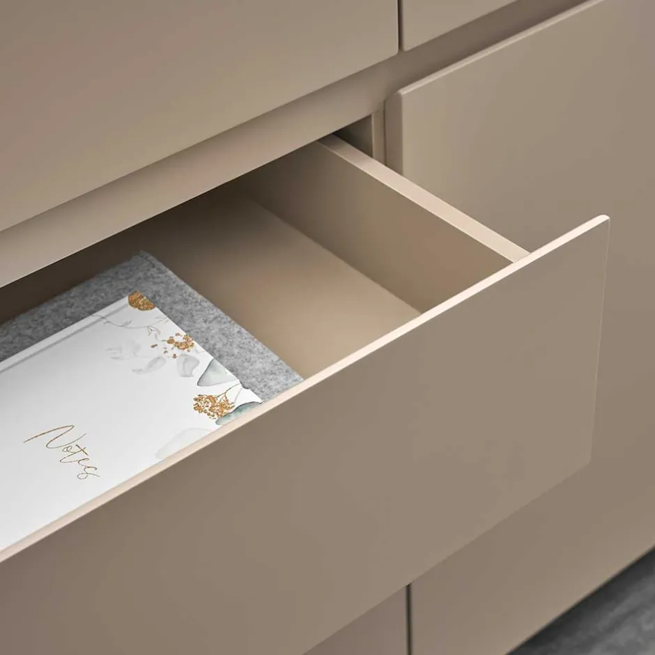 150x86x40 Moderne Kombi-Kommode in Taupe - Anja^Wohnen Hot