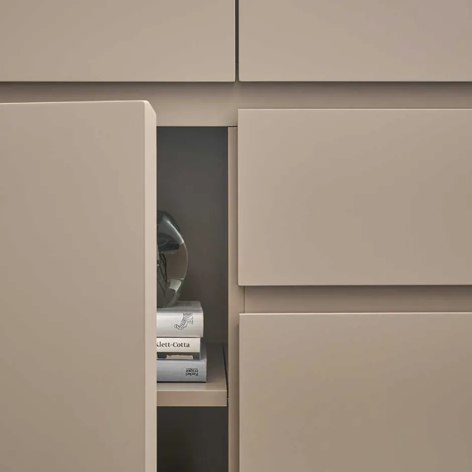 150x86x40 Moderne Kombi-Kommode in Taupe - Anja^Wohnen Hot