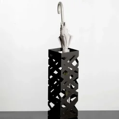 Wohnen 16x48x16 Moderner Schirmständer in Schwarz - Rigunac