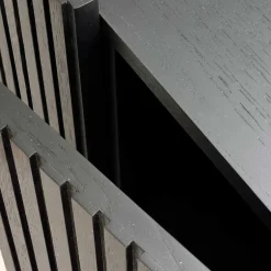 100x140x40 Modernes Highboard in Schwarz - Gragano^Wohnen Discount