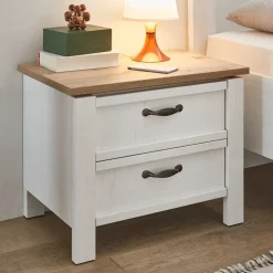 62x50x41 Nachtkommode im Landhausstil - Malvissa^Wohnen Best