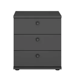 Wohnen 50x57x36 Nachtkommode in Dunkelgrau - Mataram