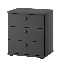 Wohnen 50x57x36 Nachtkommode in Dunkelgrau - Mataram