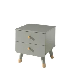 44x46x40 Nachtkommode in Graugrün & Gold - Ofmany^Wohnen Discount