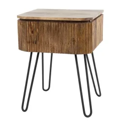 45x60x40 Nachtkommode in Holz Sandfarben - Pysero^Wohnen Hot