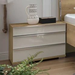 60x48x42 Nachtkommode in Weiß Glas - Nuetran^Wohnen Clearance