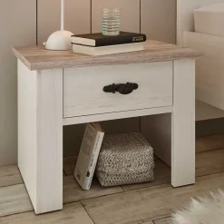 58x45x40 Nachtkonsole mit Schublade - Nedita^Wohnen New