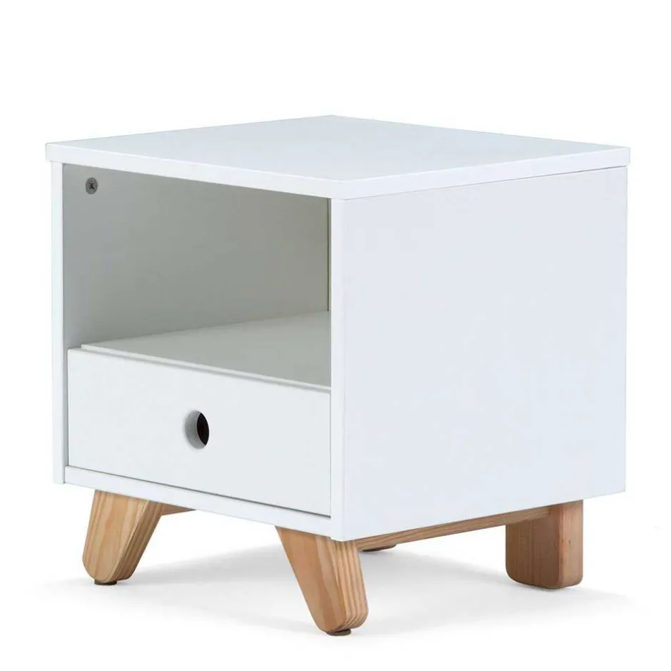 40x40x35 Nachtschrank mit Fach & Schublade - Kinfada^Wohnen Online