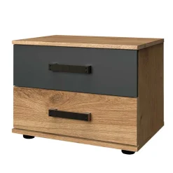 Wohnen 52x40x38 Nachtschrank mit zwei Schubladen - Enegal