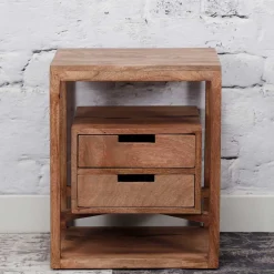 Wohnen 45x55x35 Nachttisch aus Holz - Etersa