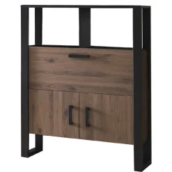 Wohnen 101x134x39 Offener Schrank in Nussbaum NB - Dudleys