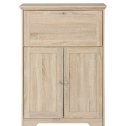 Wohnen 81x116x39 Officeschrank Sekretär in Eiche Dekor - Rienva