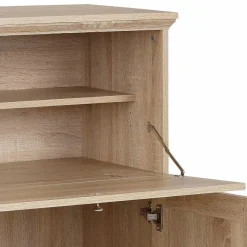 Wohnen 81x116x39 Officeschrank Sekretär in Eiche Dekor - Rienva