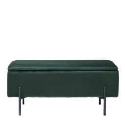 95x46x37 Polsterbank in Grün Samt - Vongura^Wohnen Outlet