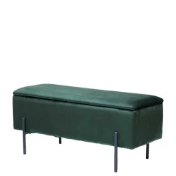 95x46x37 Polsterbank in Grün Samt - Vongura^Wohnen Outlet