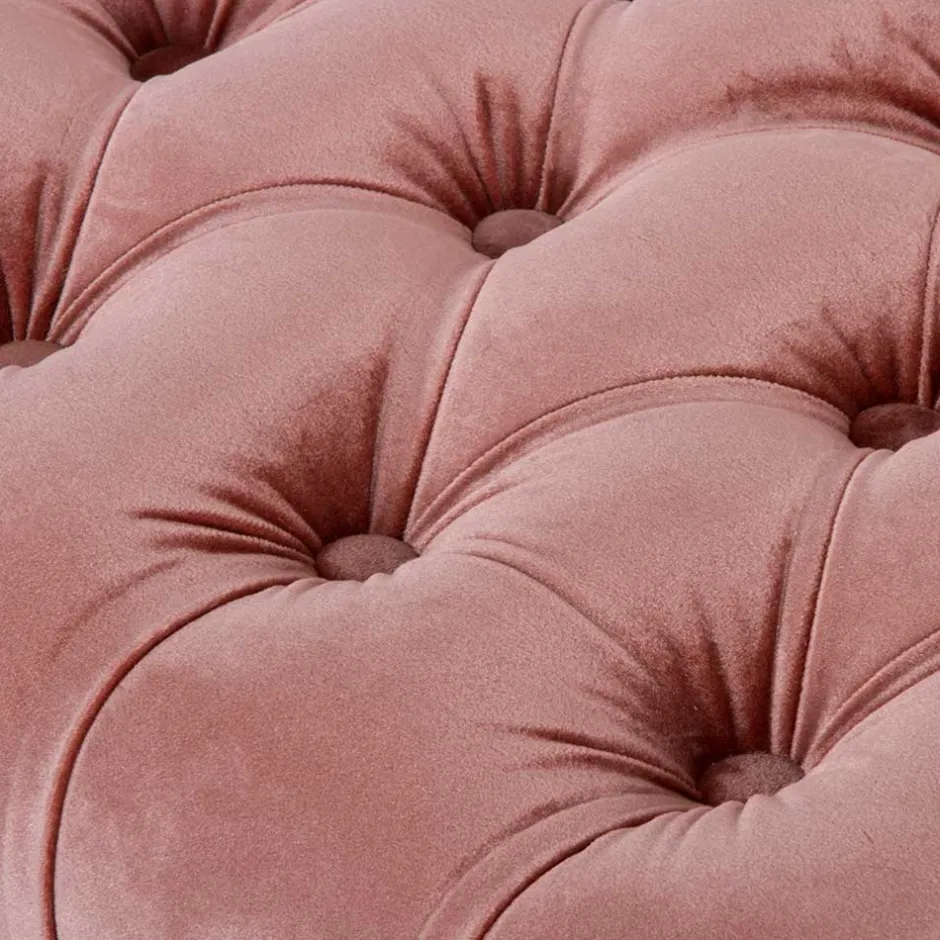 100x40x42 Polsterbank in Rosa Samt - Fregato^Wohnen New