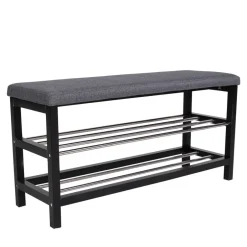 Wohnen 100x50x34 Polsterbank mit 2 Schuhablagen - Reddi