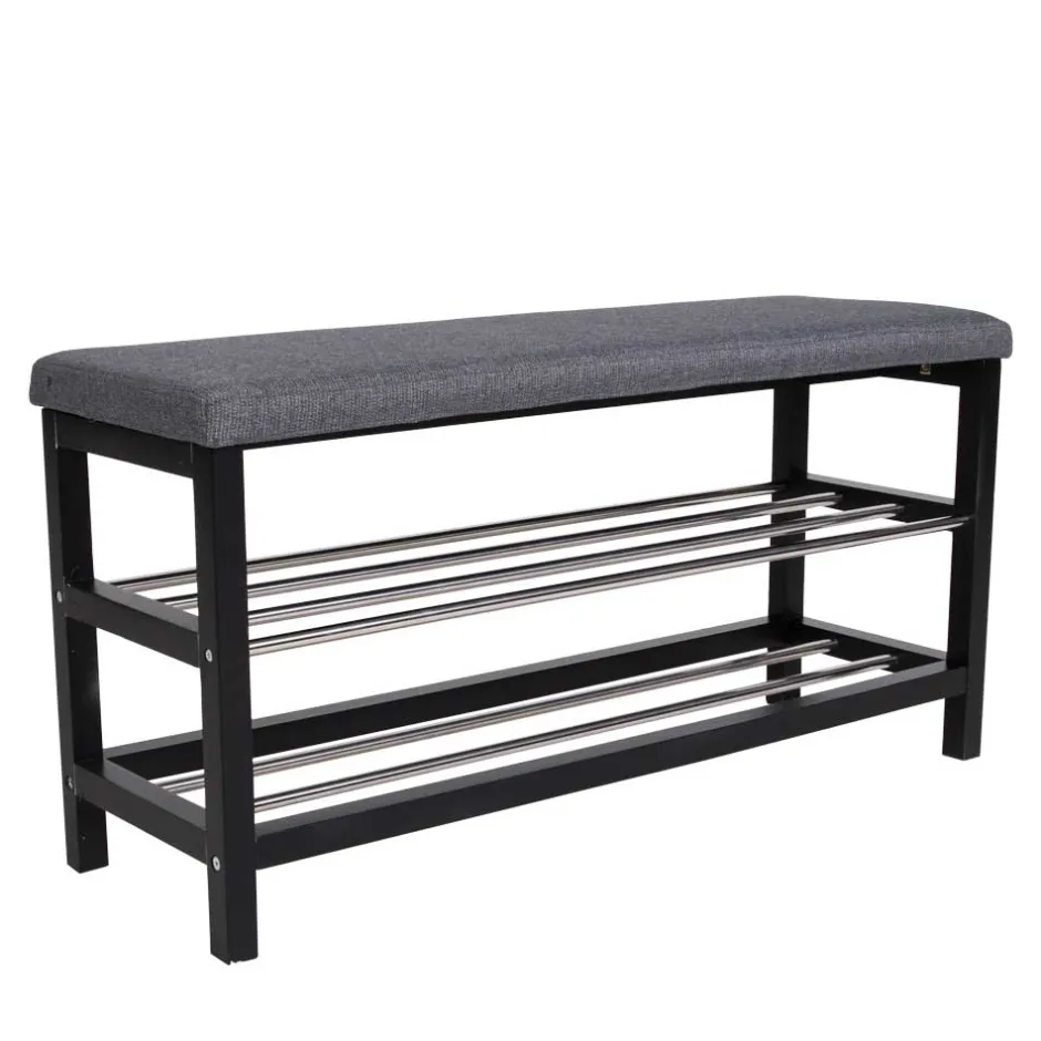 Wohnen 100x50x34 Polsterbank mit 2 Schuhablagen - Reddi