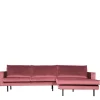 Wohnen 300x85x155 Polsterecke in Pink & Schwarz - Majanco
