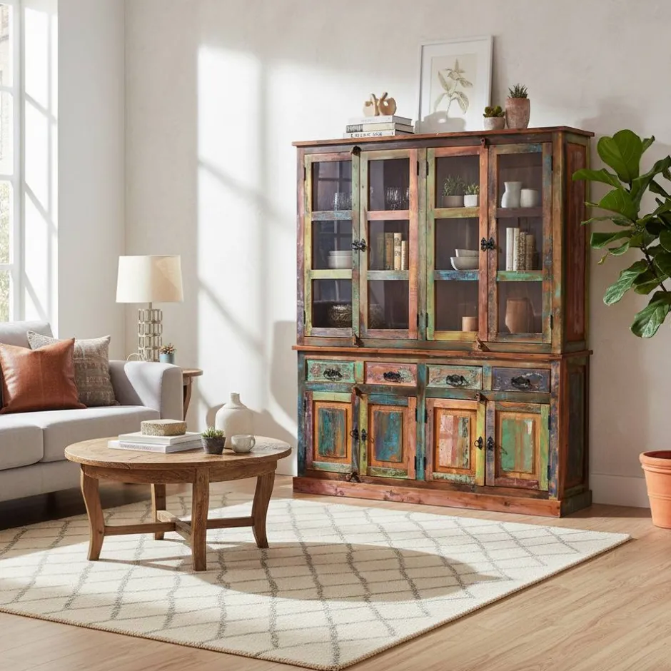 160x190x40 Recyclingholz Anrichte im Shabby Chic - Jamaica^Wohnen New