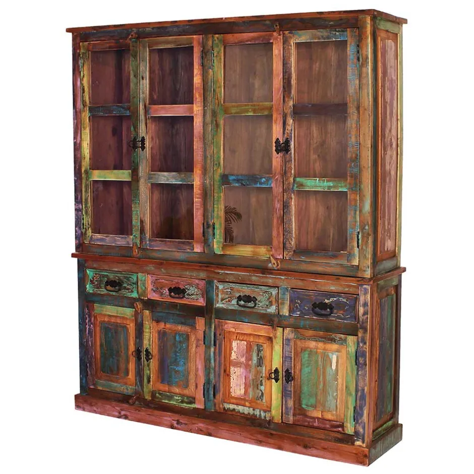 160x190x40 Recyclingholz Anrichte im Shabby Chic - Jamaica^Wohnen New