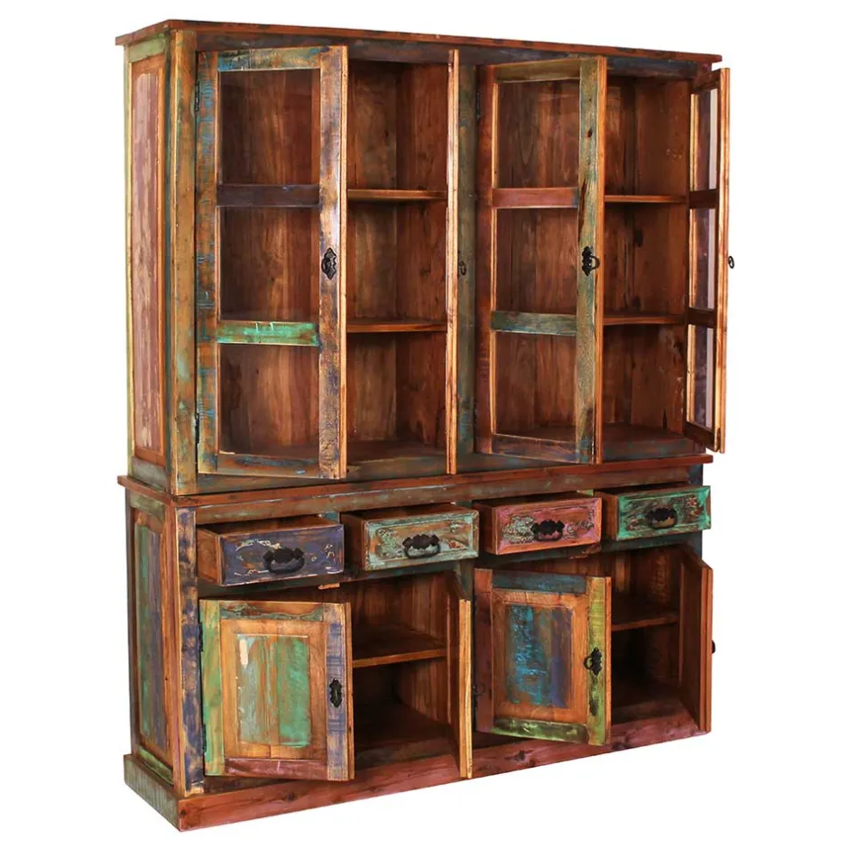 160x190x40 Recyclingholz Anrichte im Shabby Chic - Jamaica^Wohnen New