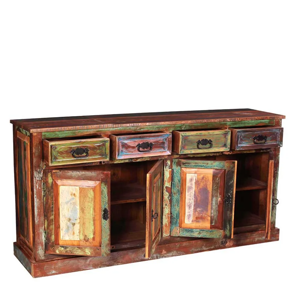 160x190x40 Recyclingholz Anrichte im Shabby Chic - Jamaica^Wohnen New