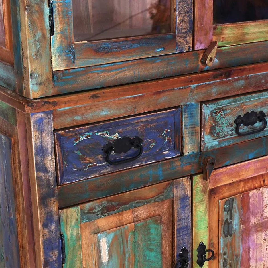 160x190x40 Recyclingholz Anrichte im Shabby Chic - Jamaica^Wohnen New